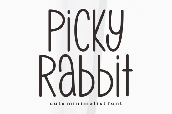Picky Rabbit Font